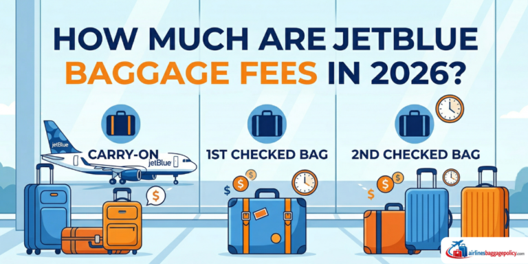 Read more about the article How Much Are JetBlue Baggage Fees in 2026?