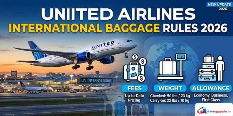 Read more about the article United Airlines International Baggage Rules 2026 | Fees, Weight & Allowance