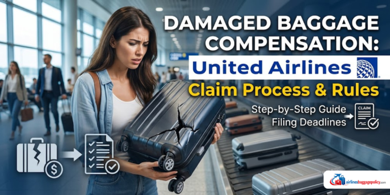 Read more about the article United Airlines Damaged Baggage Compensation: Claim Process & Rules