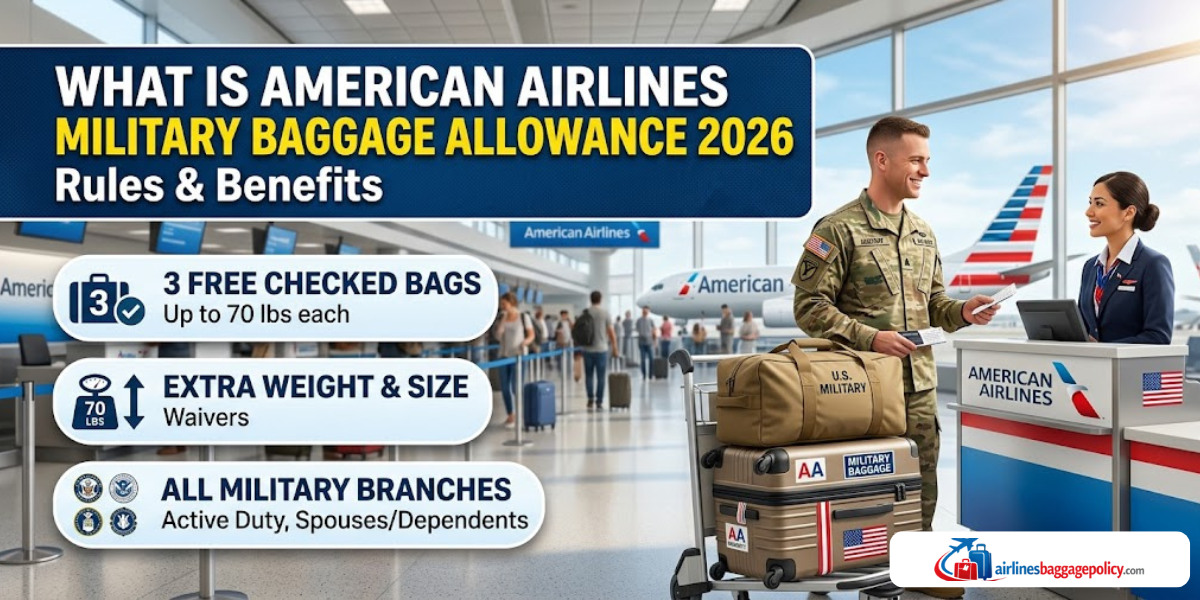 You are currently viewing What Is American Airlines Military Baggage Allowance 2026? Rules & Benefits