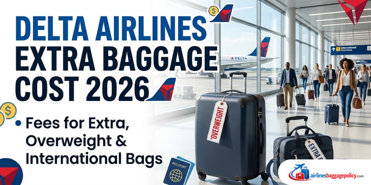You are currently viewing Delta Airlines Extra Baggage Cost 2026 | Fees for Extra, Overweight & International Bags