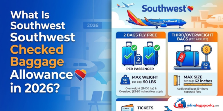 Read more about the article What Is Southwest Airlines Checked Baggage Allowance in 2026?