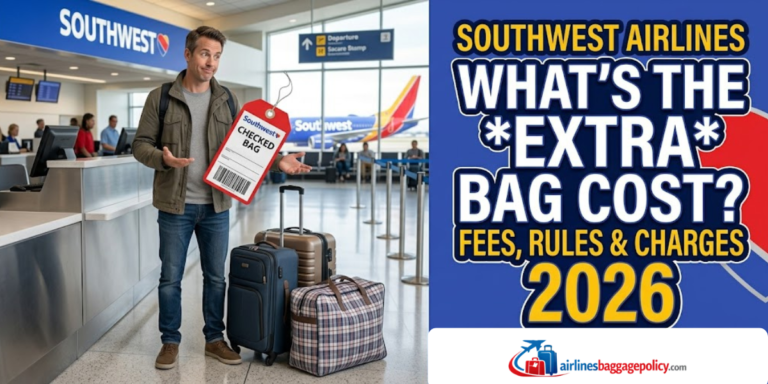 Read more about the article What Is Southwest Airlines Extra Baggage Cost? Fees, Rules & Charges 2026