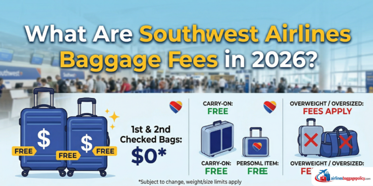 Read more about the article What Are Southwest Airlines Baggage Fees in 2026?