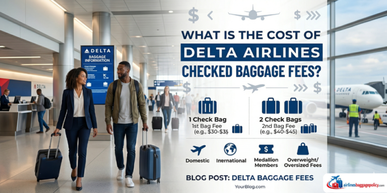 Read more about the article What Is the Cost of Delta Airlines Checked Baggage Fees?