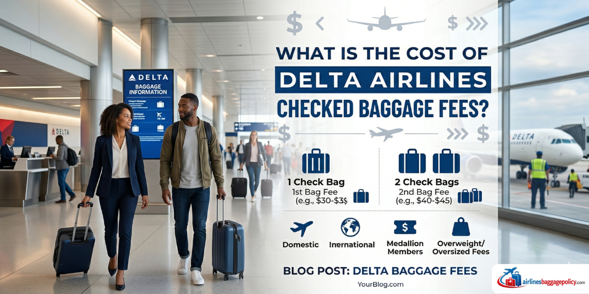 Read more about the article What Is the Cost of Delta Airlines Checked Baggage Fees?