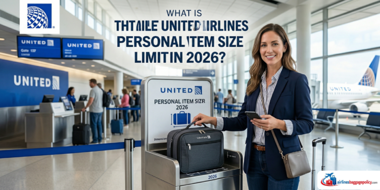 Read more about the article What Is the United Airlines Personal Item Size Limit in 2026?