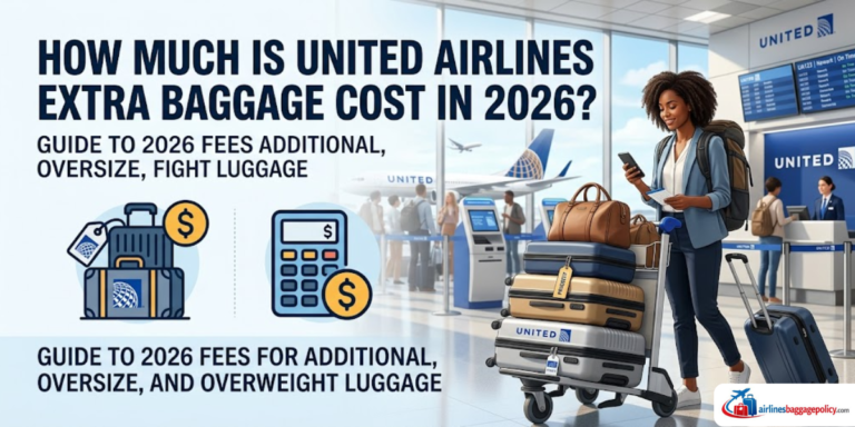 Read more about the article How Much Is United Airlines Extra Baggage Cost in 2026?