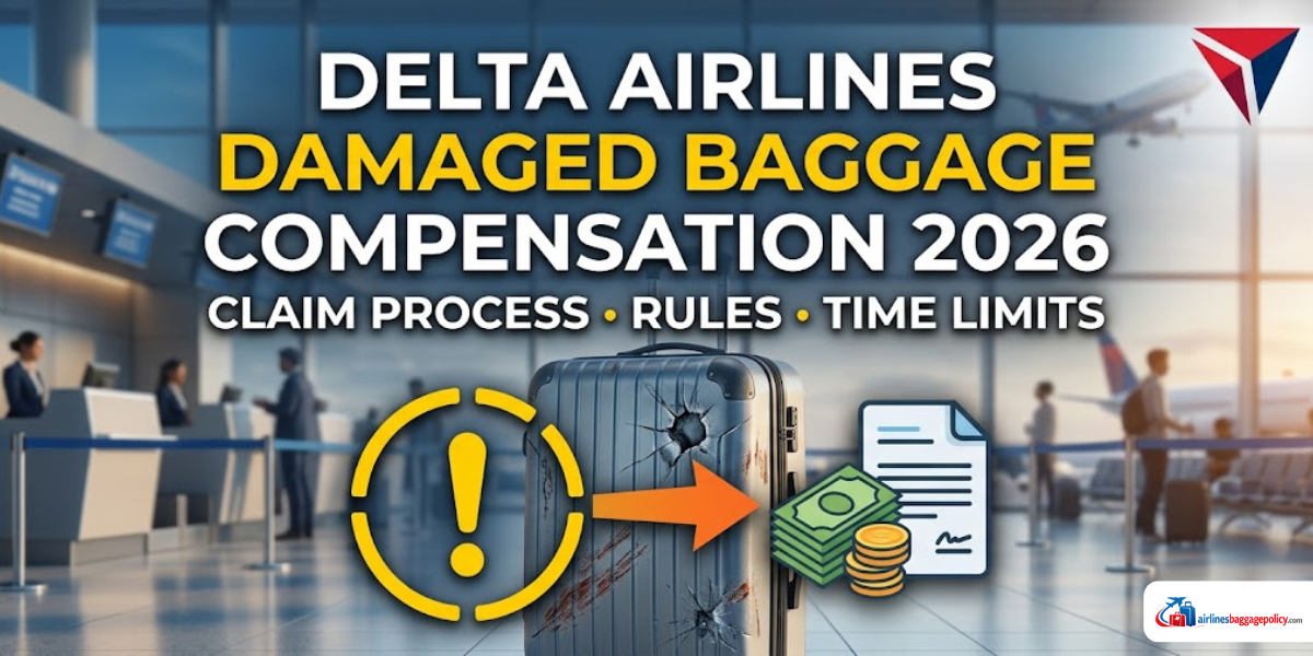 Read more about the article Delta Airlines Damaged Baggage Compensation 2026: Claim Process, Rules & Time Limits