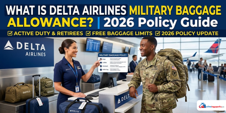 Read more about the article What Is Delta Airlines Military Baggage Allowance? | 2026 Policy Guide