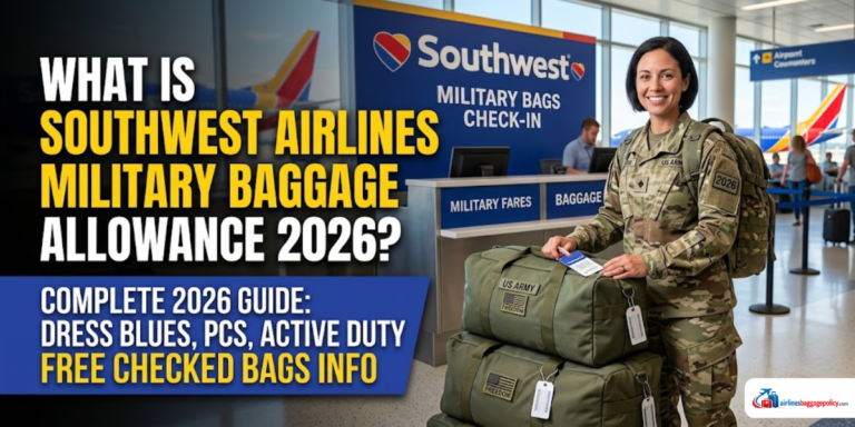 Read more about the article What Is Southwest Airlines Military Baggage Allowance 2026?