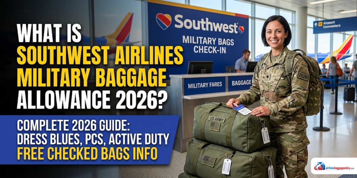 You are currently viewing What Is Southwest Airlines Military Baggage Allowance 2026?