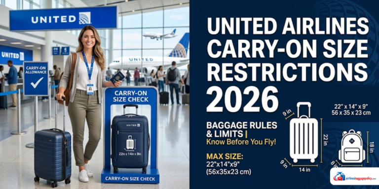 Read more about the article United Airlines Carry-On Size Restrictions 2026 | Baggage Rules & Limits