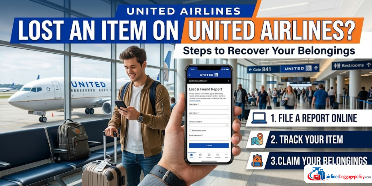 You are currently viewing United Airlines Lost an Item on Plane? Steps to Recover Your Belongings
