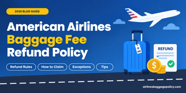 Read more about the article American Airlines Baggage Fee Refund Policy