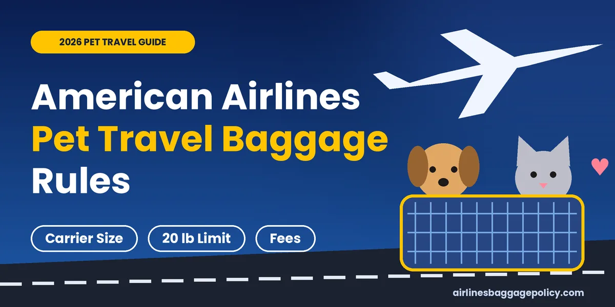 Read more about the article American Airlines Pet Travel Baggage Rules & Fees