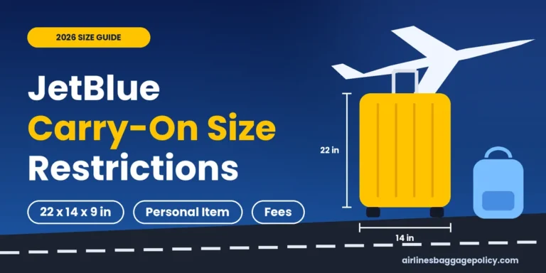 Read more about the article JetBlue Carry-On Size Restrictions: Bag & Item Limits