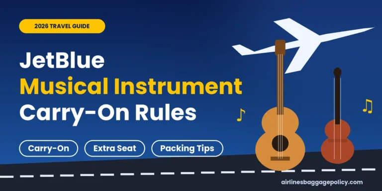 Read more about the article JetBlue Musical Instrument Carry-On Rules & Seat Tips