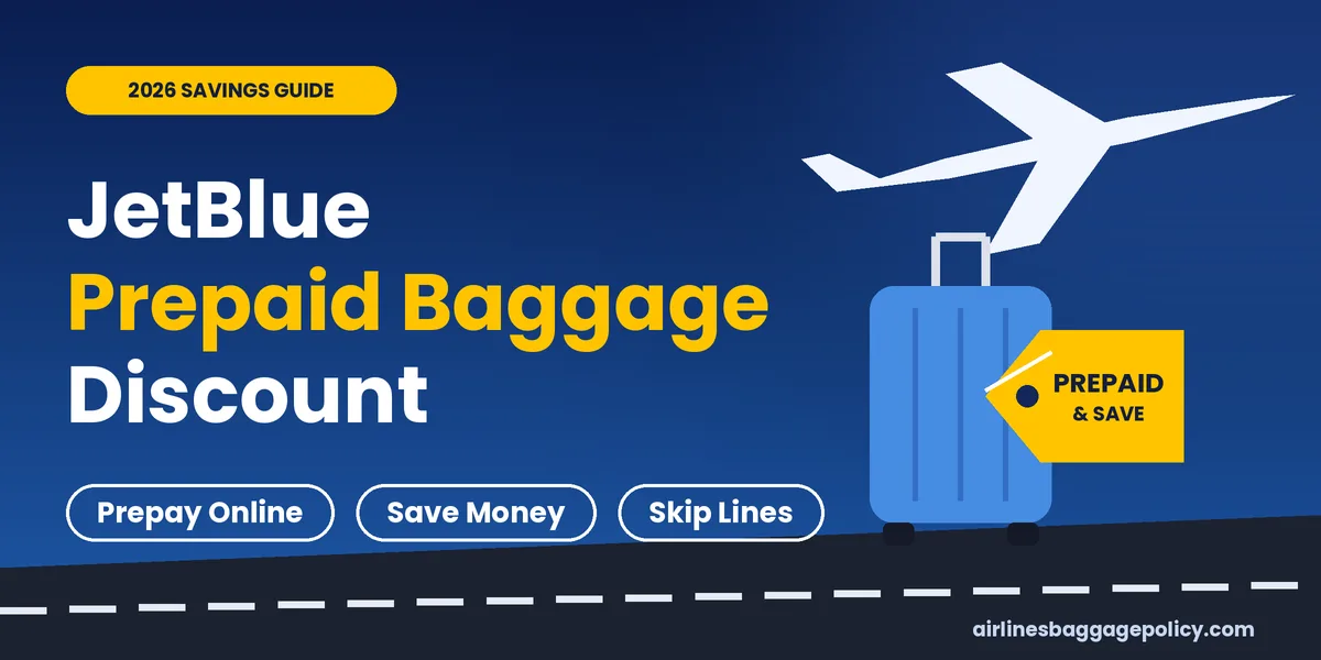 Read more about the article JetBlue Prepaid Baggage Discount: How to Save on Bags